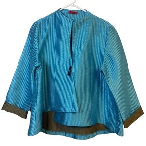 Saint Gil Paris Vintage Art to Wear Single Button Lightweight Coat Lagenlook